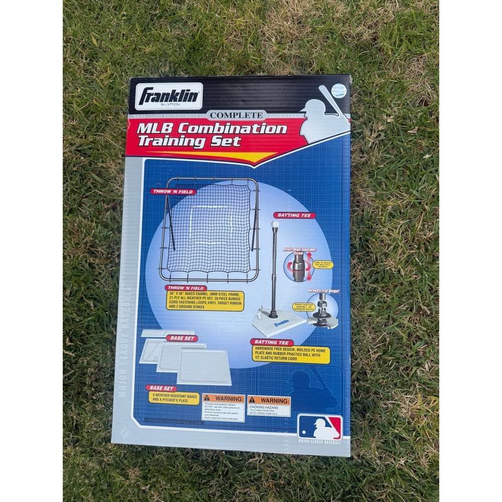 Franklin Sports MLB Complete Combination Training Set Batting‎ Tee Net Bases